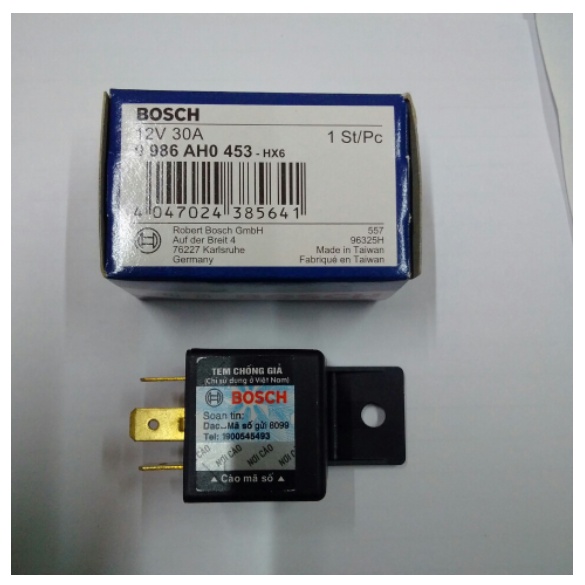 Rơ le Bosch 4 chân - 5 chân to 12V 30A