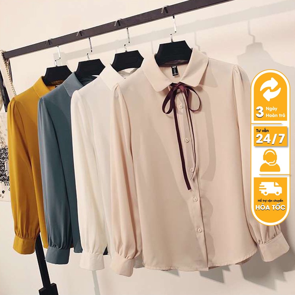 ÁO SƠ MI THẮT NƠ HÀN QUỐC A426