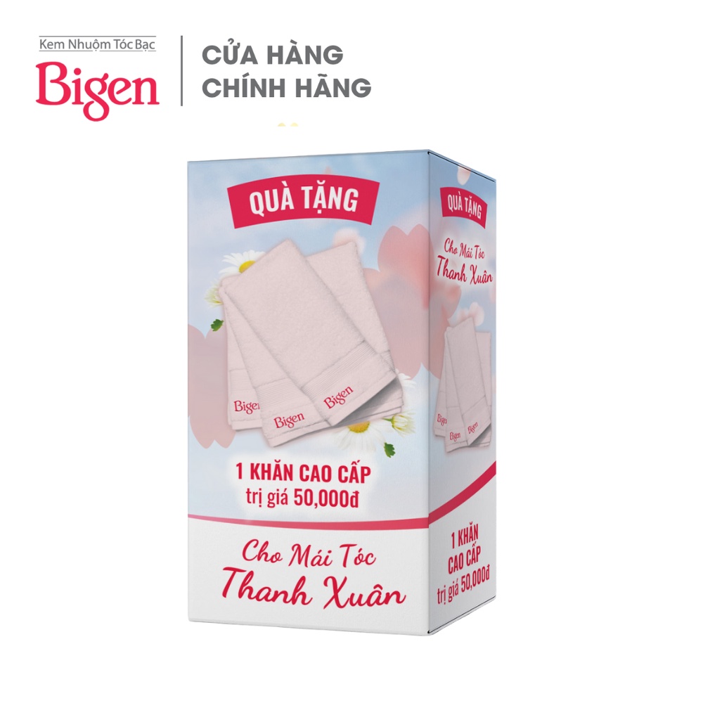 [HB GIFT] Khăn lau tóc cao cấp Bigen hàng tặng không bán