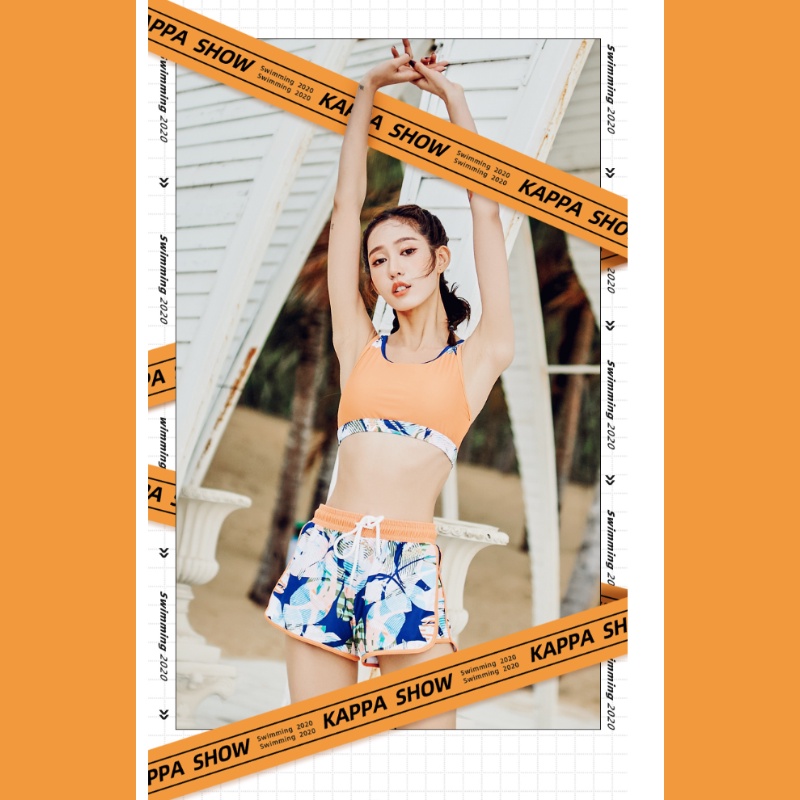Bộ Đồ Bơi 3 Món Kappa Kiểu Thể Thao Cá Tính Cho Nữ