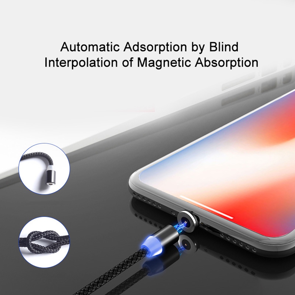 Đầu cắm/ dây cáp sạc nhanh từ tính 1 / 2m 3.1A Micro cổng Usb loại-C thích hợp cho Android