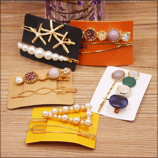 Set 50 thẻ giấy / 50 thẻ giấy có túi đựng trưng bày đồ trang sức và kẹp tóc đa năng nhiều màu 5x7cm