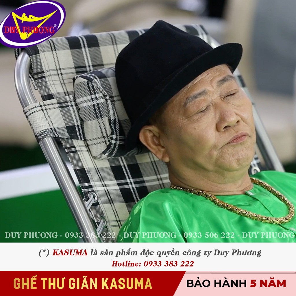 [Hàng CTY - BH 5 NĂM] Ghế xếp thư giãn Kasuma THÉP sơn tĩnh điện Duy Phương - Tốt cho người có vấn đề xương khớp