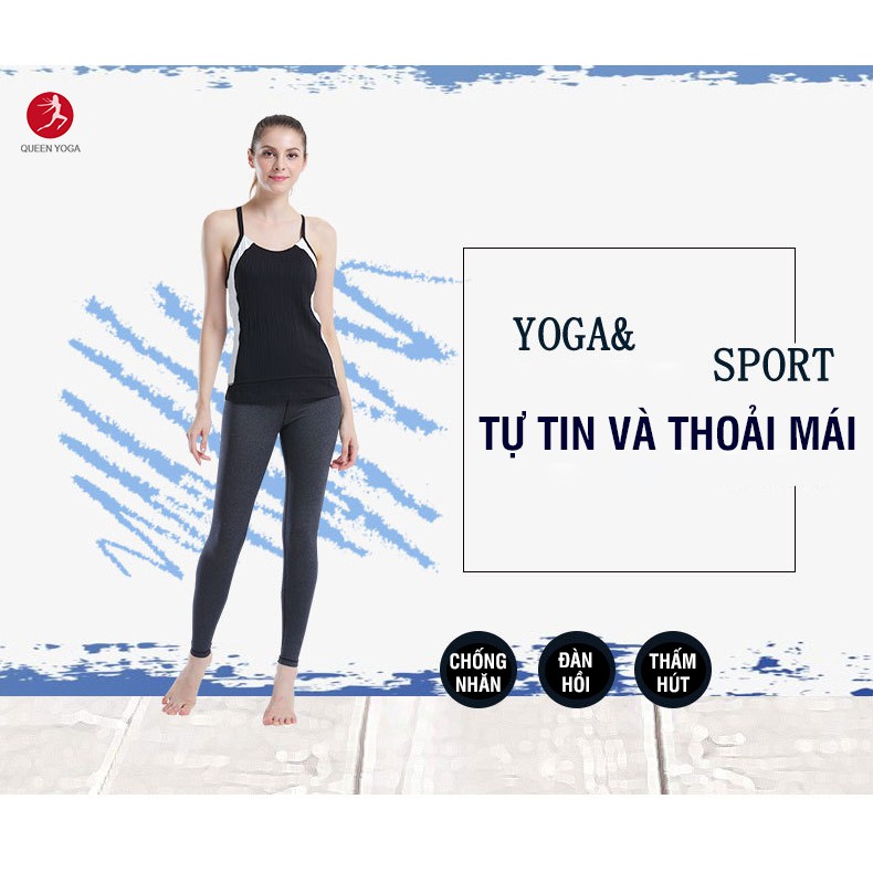 Quần tập Yoga cạp cao cao cấp Queen Yoga #6625 - Victoria Pant Roll Down II