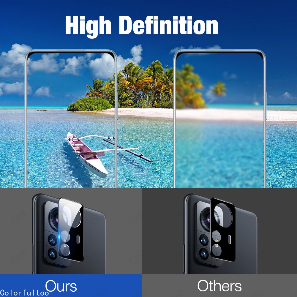 Kính Cường Lực 3D Bảo Vệ Camera Cho Xiaomi 12x 12 Pro Ultra mi 12 Pro 12x 11 mi12 11T 10T Pro 5G 11 Lite 5G NE 11Lite