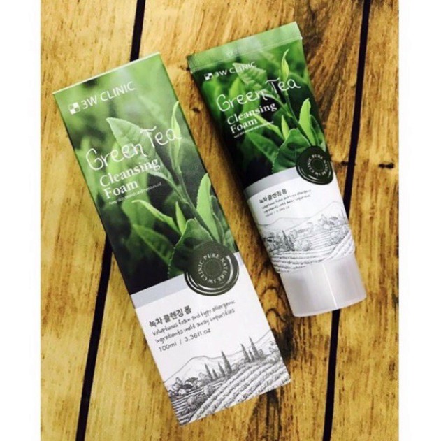 SỮA RỬA MẶT TRÀ XANH GREEN TEA 3W CLINIC