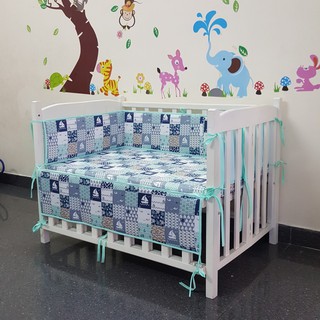 Combo nệm quây ga cho cũi 62x100cm