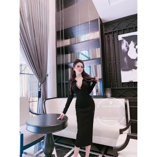 [ Hàng Hót ] Đầm Body Dài Tay Siêu Sang Chảnh (kèm ảnh thật)