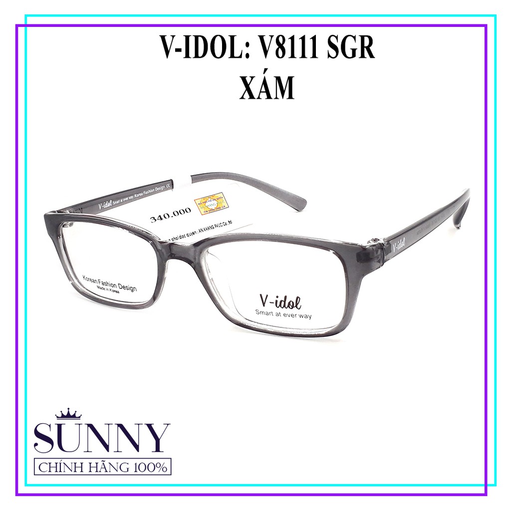 V8111 gọng kính V-idol chính hãng, thiết kế dễ đeo bảo vệ mắt