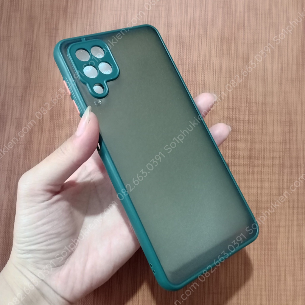 Ốp lưng Samsung A12 - M12 nhám mờ, chống ố viền màu và có lỗ bảo vệ cam