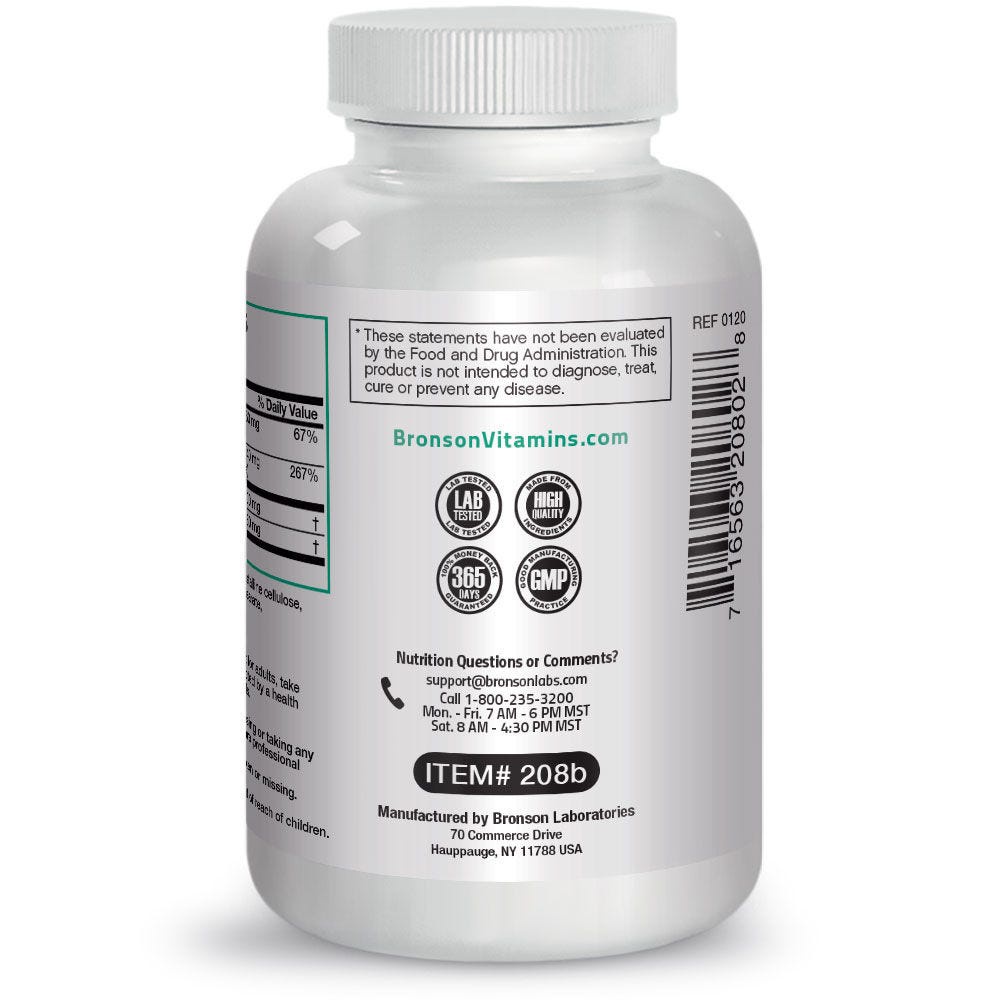 Organic Vitamin Alpha Lipoic Acid Complex - 120 viên Mỹ - Chống lão hóa, trẻ hóa da, ngừa tàn nhang và làm sáng da