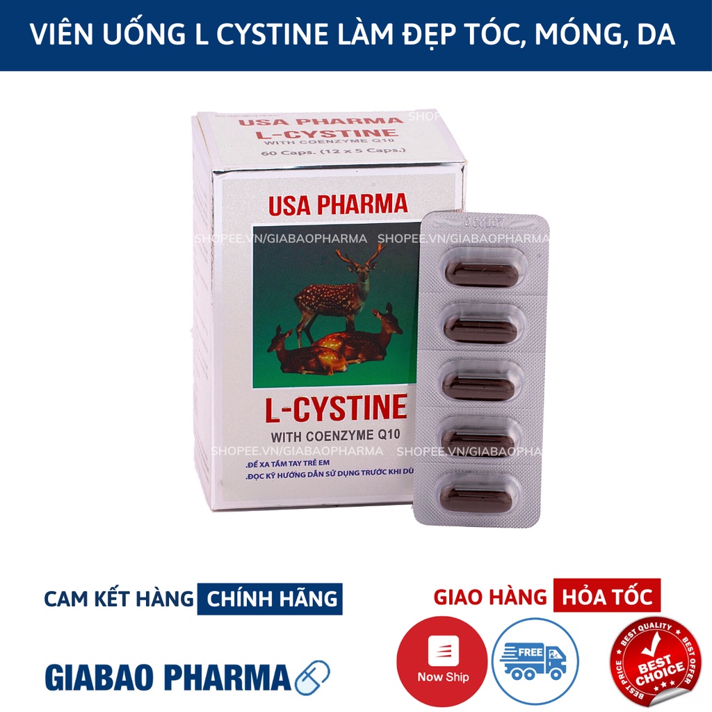 VIÊN UỐNG TỔNG HỢP LÀM ĐẸP DA, TÓC, MÓNG L-CYSTINE