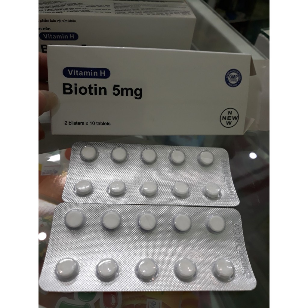 TPBVSK Vitamin H - Biotin 5mg hộp 20 viên