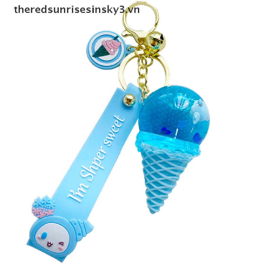 Móc Khóa Hình Cây Kem Dễ Thương