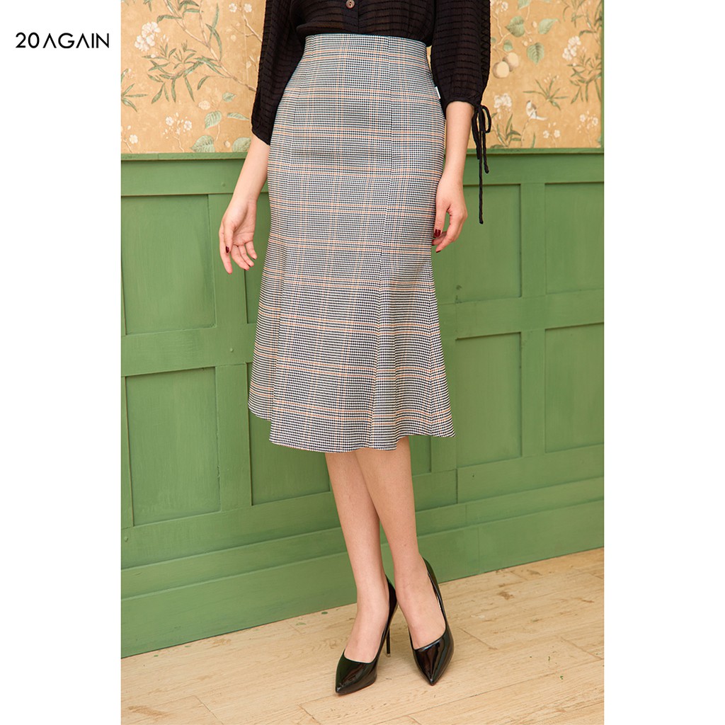 Chân váy công sở dài dáng ôm đuôi cá 20AGAIN JDA1585 tôn vòng 3 và che khuyết điểm | BigBuy360 - bigbuy360.vn