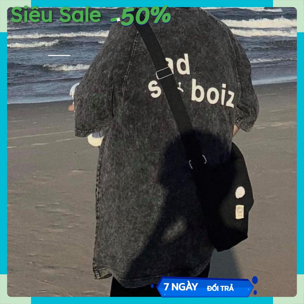 Áo phông form rộng tay lỡ nam nữ Sadboiz áo thun unisex form rộng tay lỡ nữ nam cổ tròn chất đẹp mẫu hot | BigBuy360 - bigbuy360.vn