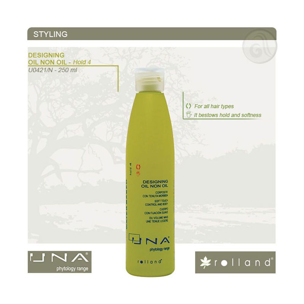 Gel dưỡng tạo kiểu chống cháy ROLLAND DESIGNING OIL NON OIL 250ML