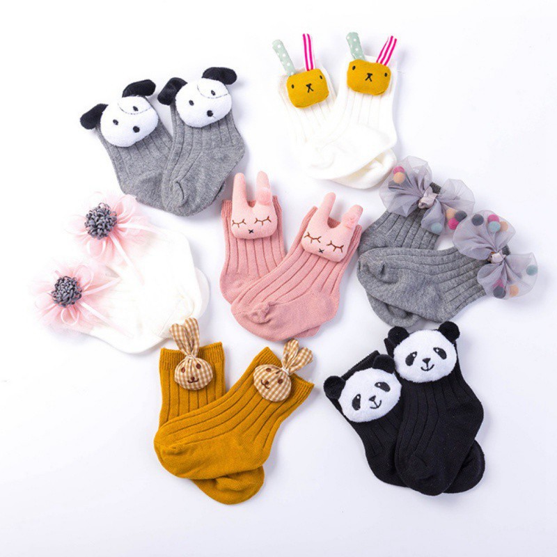Vớ giữ ấm chống trượt cho bé trai &amp; gái in hình động vật
