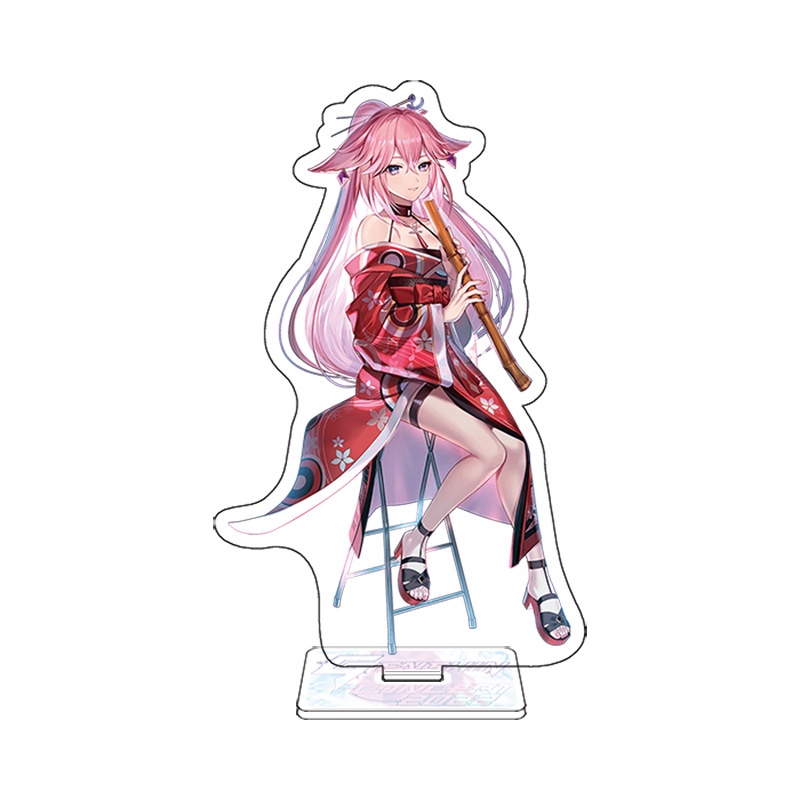 Móc Khóa Mô Hình Nhân Vật Anime Kazuha Miko ST1 Genshin Va Chạm Concert
