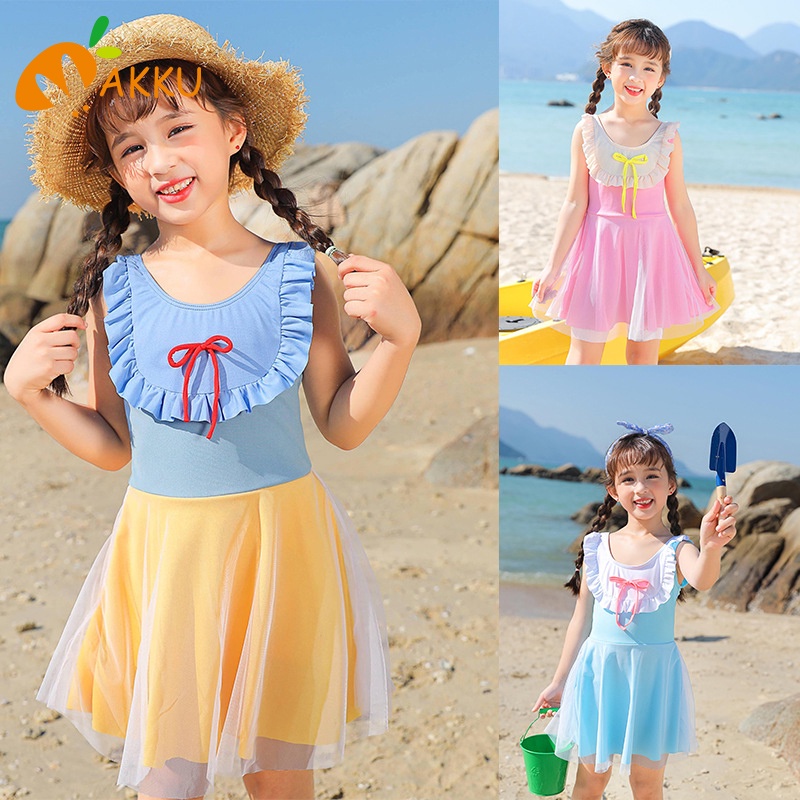 Bộ Đồ Bơi Một Mảnh Họa Tiết Dễ Thương Cho Bé Gái