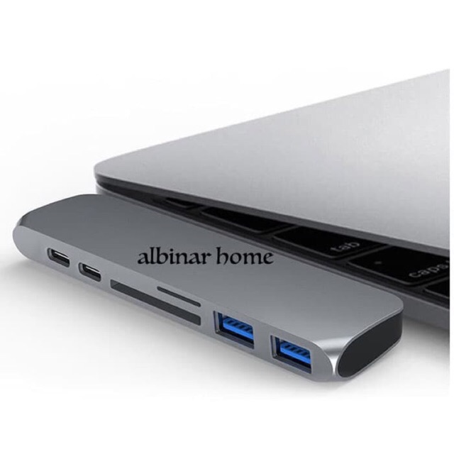 Bộ Chuyển Đổi Usb Type C Sang Hdmi Cho Macbook Pro Usb 3.0 Với Thẻ Nhớ Sd 7 Trong 1