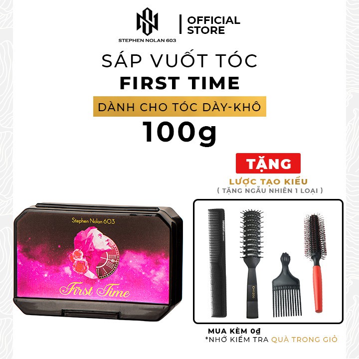 Sáp vuốt tóc First Time 100g Stephen Nolan 603 - Cho tóc dày khô