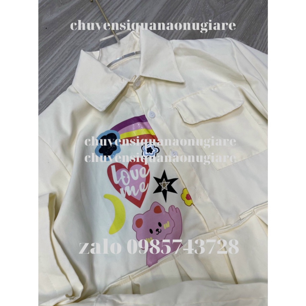 ĐẦM SƠ MI BABYDOLL ULZZANG  PN000112 chuyensiquanaonugiare