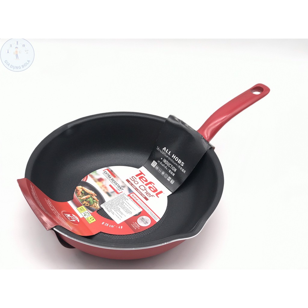 Chảo Chiên Sâu Lòng Tefal So Chef xuất xứ Pháp - Bảo Hành Chính Hãng 24 Tháng