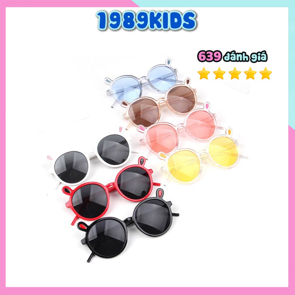 Kính cho bé trai bé gái gọng tròn chống tia uv mắt kính trẻ em thời trang chống bụi KB03