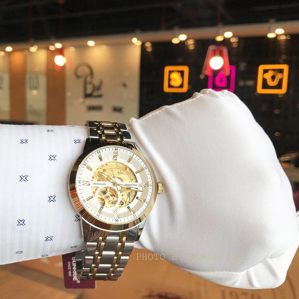 Đồng Hồ Nam ♥️FREESHIP♥️ Model Sunrise DM1143SWA KD Automatic , Kính Sapphire Chống Xước , Chống Nướ