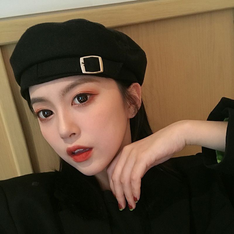 Mũ nồi nữ Beret có dây rút thời trang