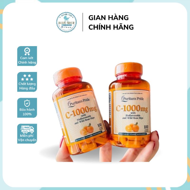 VITAMIN C 1000MG PURITAN'S PRIDE HỘP 100 VIÊN