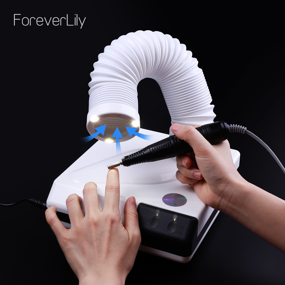 Foreverlily Máy Hút Bụi Móng Tay 2 Chiều 60W Màu Trắng