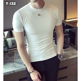 Áo thun cổ tròn ôm body cao cấp