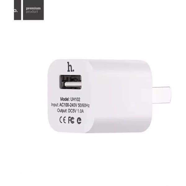 Cốc sạc Củ Sạc HOCO UH102 Hỗ trợ sạc nhanh 5V/1A cho các dòng máy iPhone Sam Sung Oppo Huawei Ipad - Chính Hãng Cao Cấp