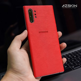 Dán Da Galaxy Note 8/9/10/10Plus/Note20/Note20 Ultra | Da Màu Đỏ Vân EPI | Cắt Khuôn Sẵn Có Thể Dán Tại Nhà
