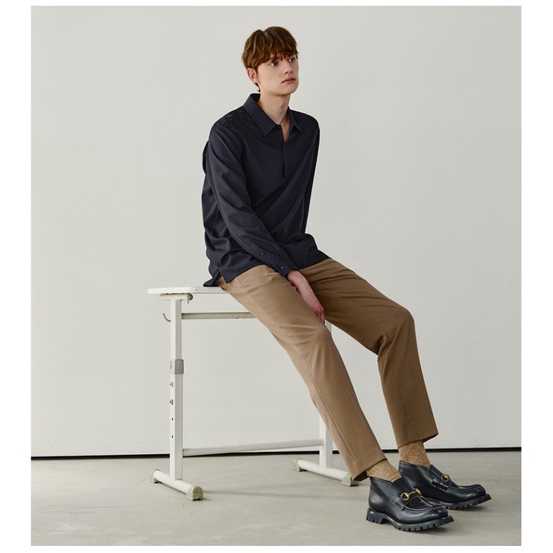 Quần âu MindBrigde form Banding Cropped Tapered Slacks MUPT 6101