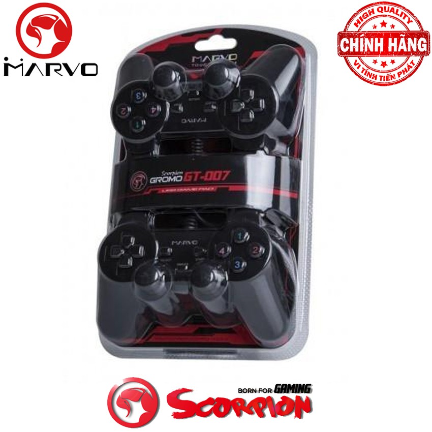 Tay cầm chơi game đôi rung Marvo GT-007 cổng usb