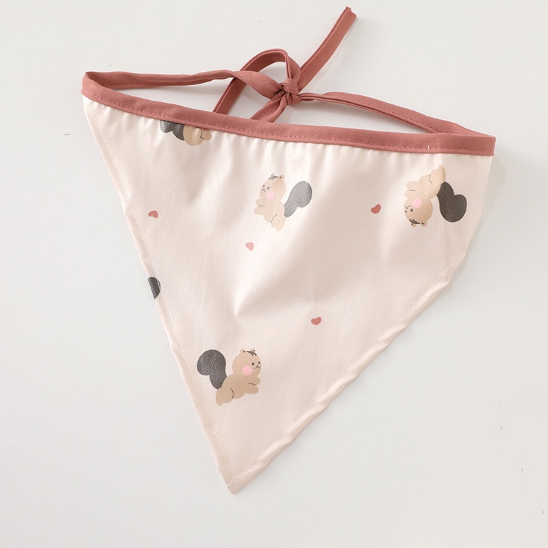 Yếm Ăn Bằng Vải Có Tay Cầm Dành Cho Bé Trai Gái