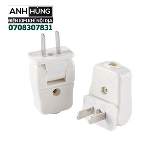 Phích cắm điện chân dẹt gấp - xoay gật gù 180 độ - phích cắm điện sindarta 10a 250v