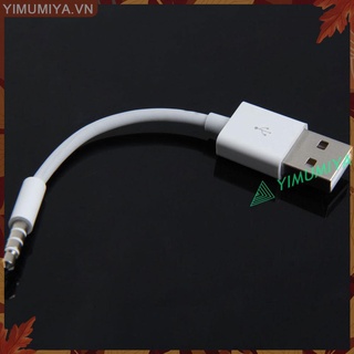 YI Charger Data USB 3.5mm Sync Audio Cable for iPod Shuffle 3rd 4th Gen