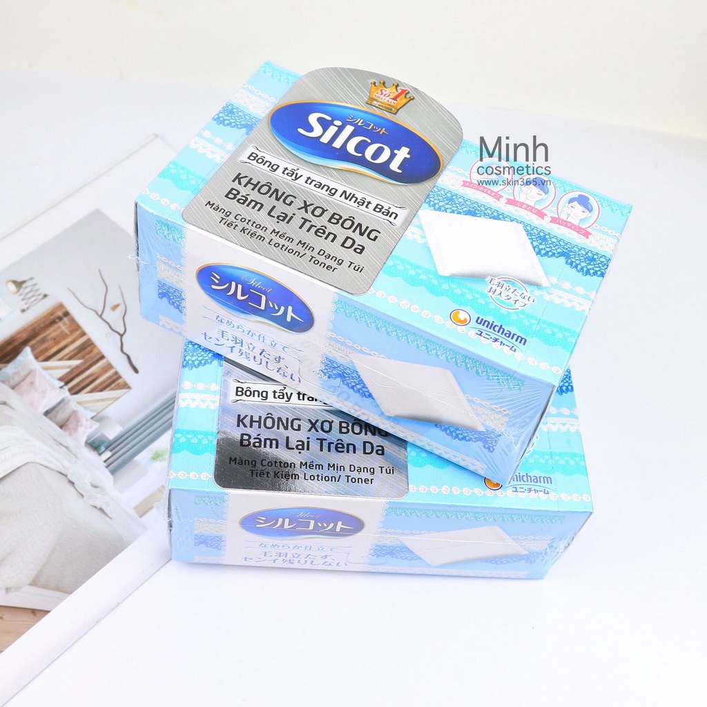 Bông Tẩy Trang Silcot 82m - Xanh Dương