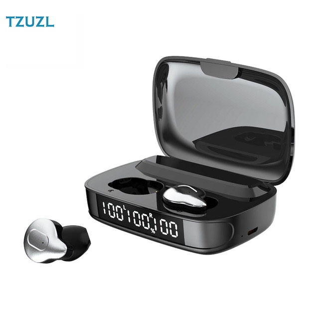 Tai nghe TZUZL C10 TWS cảm ứng chạm kết nối Bluetooth không dây âm thanh stereo chống ồn mẫu năm 2021 dùng khi chơi game