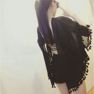 Áo choàng đi biển kimono