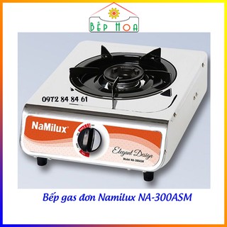 Bếp gas đơn namilux 300asm - na 300asm - mặt bếp inox - an toàn - bh 24 tháng - bếp hoa