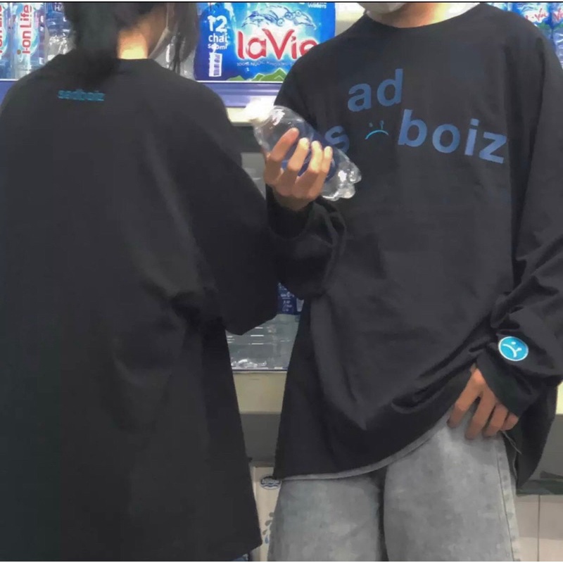 Áo Sweater thun Unisex form rộng SADBOIZ mặt buồn | BigBuy360 - bigbuy360.vn