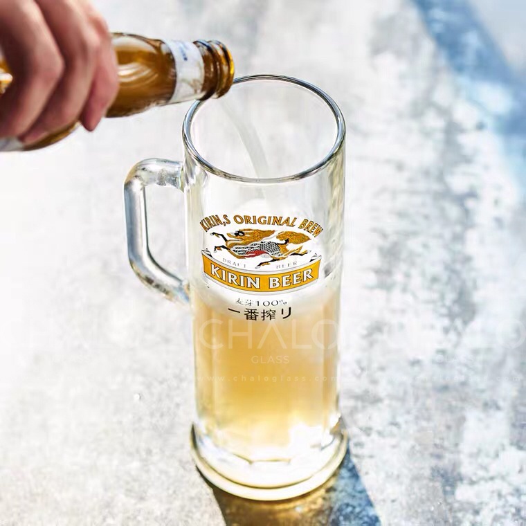 [Made in Thailand] Ly bia thủy tinh có quai Ocean Berliner Beer Mug 365ml - P00940