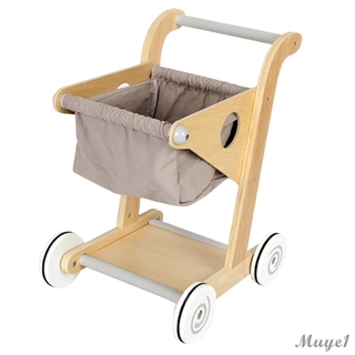 Xe Đẩy Siêu Thị Mini Bằng Gỗ Cho Bé 2 3 4 5 6 Tuổi