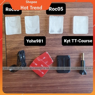 [MẪU MỚI] Mount gắn camera hành trình cho Gopro lên cằm nhọn fullface Yohe 981 - Roc 03 - Roc 05 - Kyt TT Course