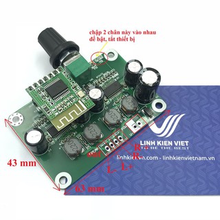 Module khuyếch đại âm thanh 15w x2 tpa3110 bluetooth 4.2 - j3h13